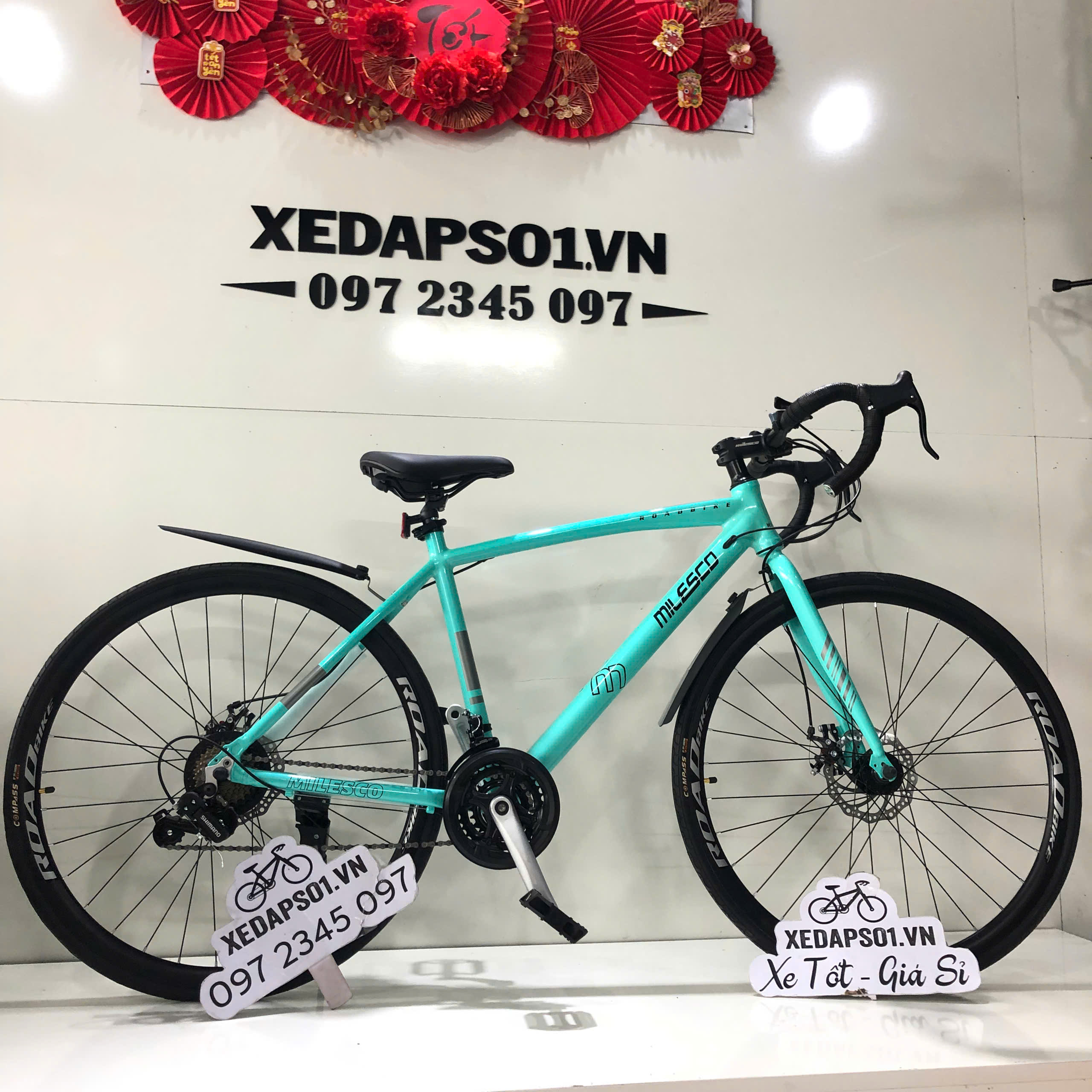 Xe đạp Nam Khung Nhôm Tay cong MILESCO