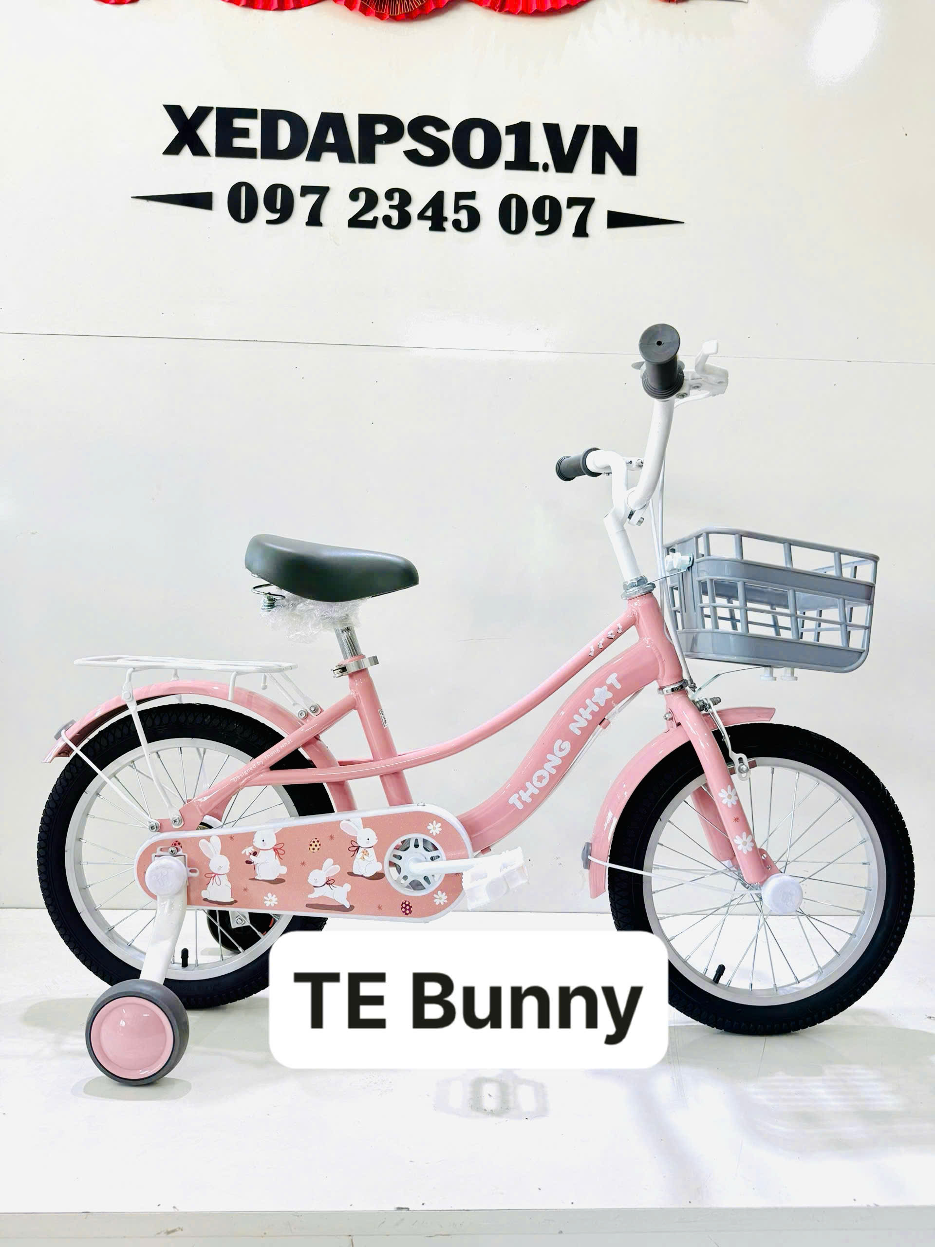Xe đạp trẻ em nữ Thống Nhất TE BUNNY